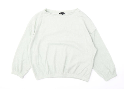 Womens UK Size M Peacocks Green Pullover Jumper