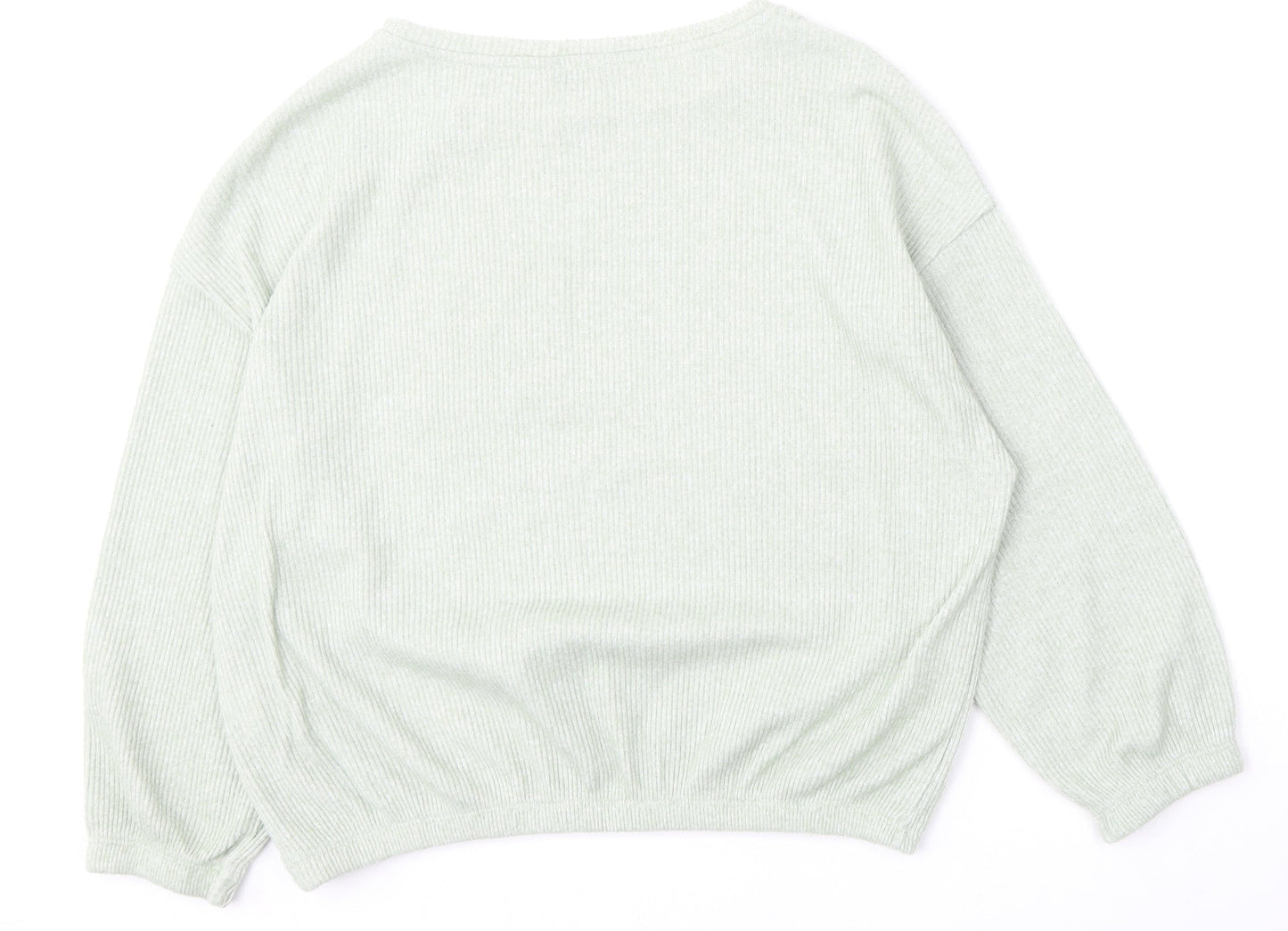 Womens UK Size M Peacocks Green Pullover Jumper