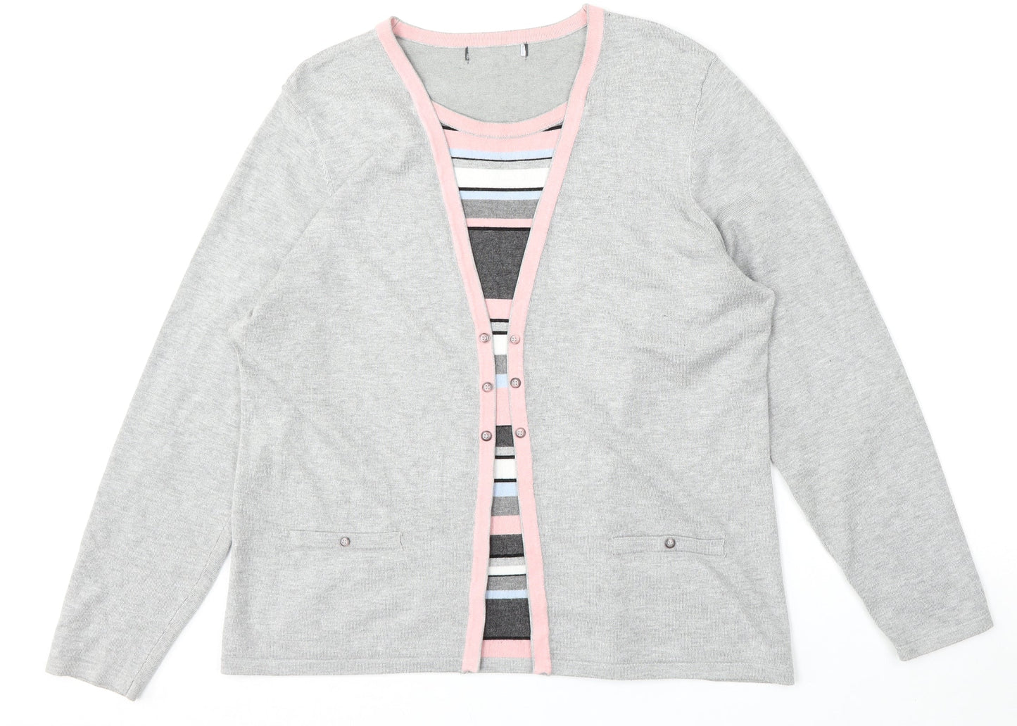 Womens UK Size M Preworn Multicoloured Pullover Jumper
