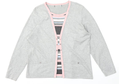 Womens UK Size M Preworn Multicoloured Pullover Jumper