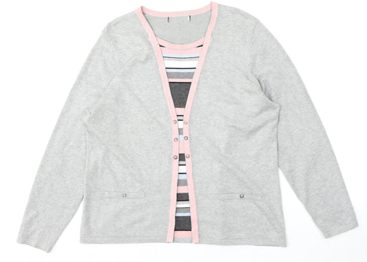 Womens UK Size M Preworn Multicoloured Pullover Jumper