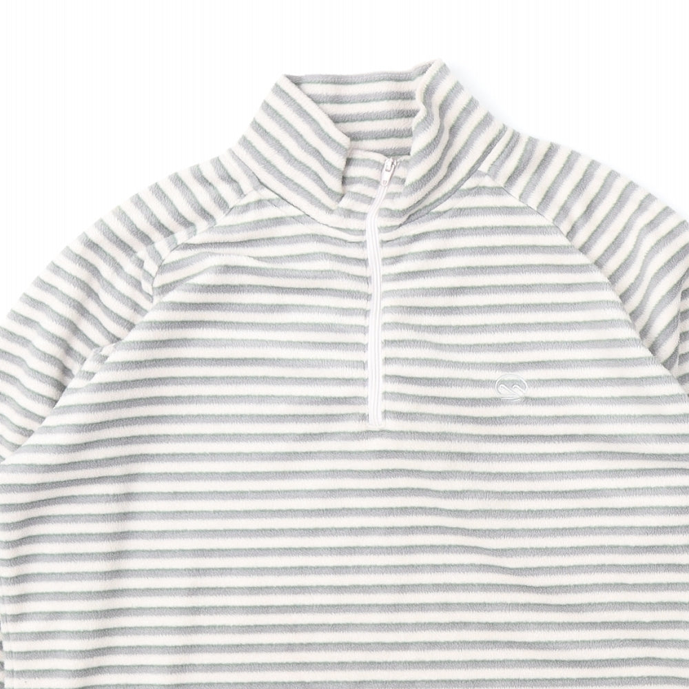 Hawkshead Womens Multicoloured Striped Polyester Pullover Sweatshirt Size 8