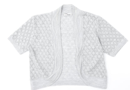 Womens UK Size L Hand to Hand Grey Cardigan Jumper