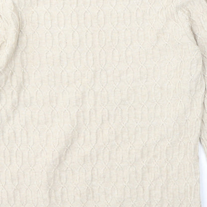 Womens UK Size M CC Beige Pullover Jumper