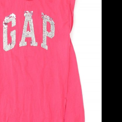 Gap Girls Pink  Cotton Pullover Sweatshirt Size 13-14 Years