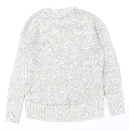Womens UK Size S New Look Grey Pullover Jumper