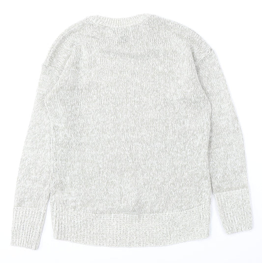 Womens UK Size S New Look Grey Pullover Jumper