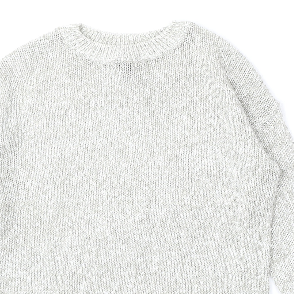 Womens UK Size S New Look Grey Pullover Jumper
