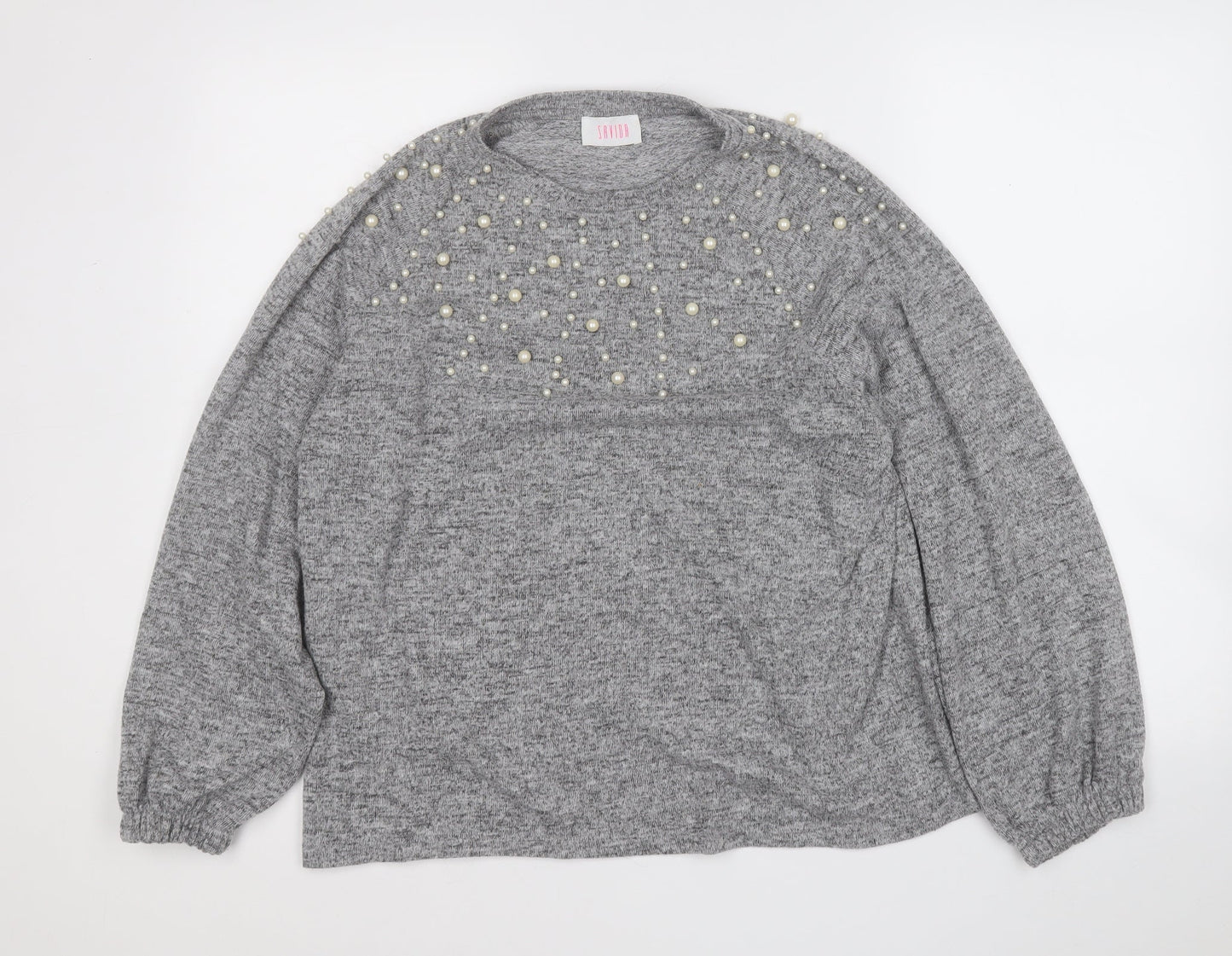 Womens UK Size L Savida Grey Pullover Jumper