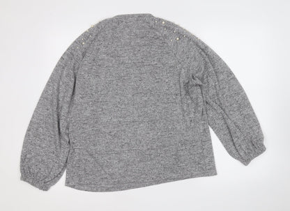 Womens UK Size L Savida Grey Pullover Jumper