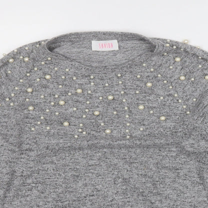 Womens UK Size L Savida Grey Pullover Jumper