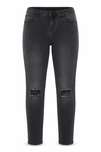 Womens UK Size 8 Denim & Co. Regular Fit Skinny Grey Jeans