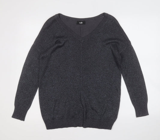 Womens UK Size M Wallis Grey Pullover Jumper