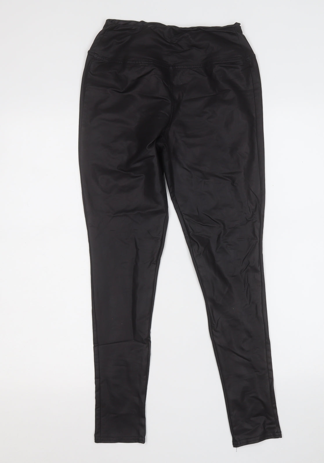 Womens UK Size 10 Boohoo Regular Fit Jegging Black Trousers