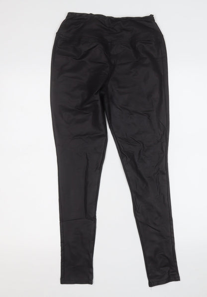 Womens UK Size 10 Boohoo Regular Fit Jegging Black Trousers