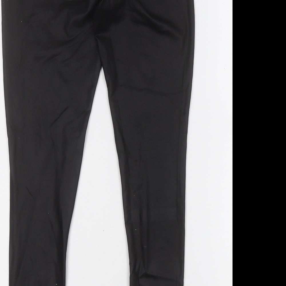 Womens UK Size 10 Boohoo Regular Fit Jegging Black Trousers