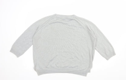 Womens UK Size XL Blue Inc Grey Pullover Jumper