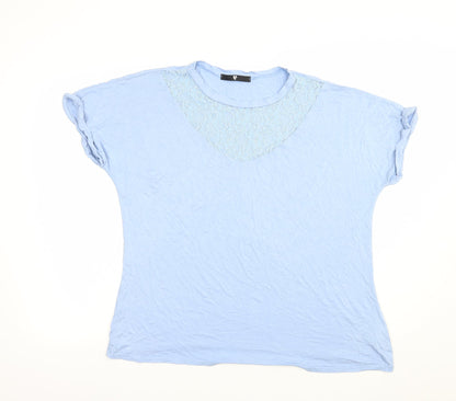 Womens UK Size 18 Very Blue Basic Blouse
