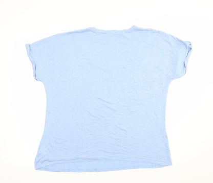 Womens UK Size 18 Very Blue Basic Blouse