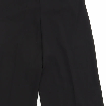 CU Fashion Womens Black  Polyester Culotte Shorts Size S L15 in Regular Zip