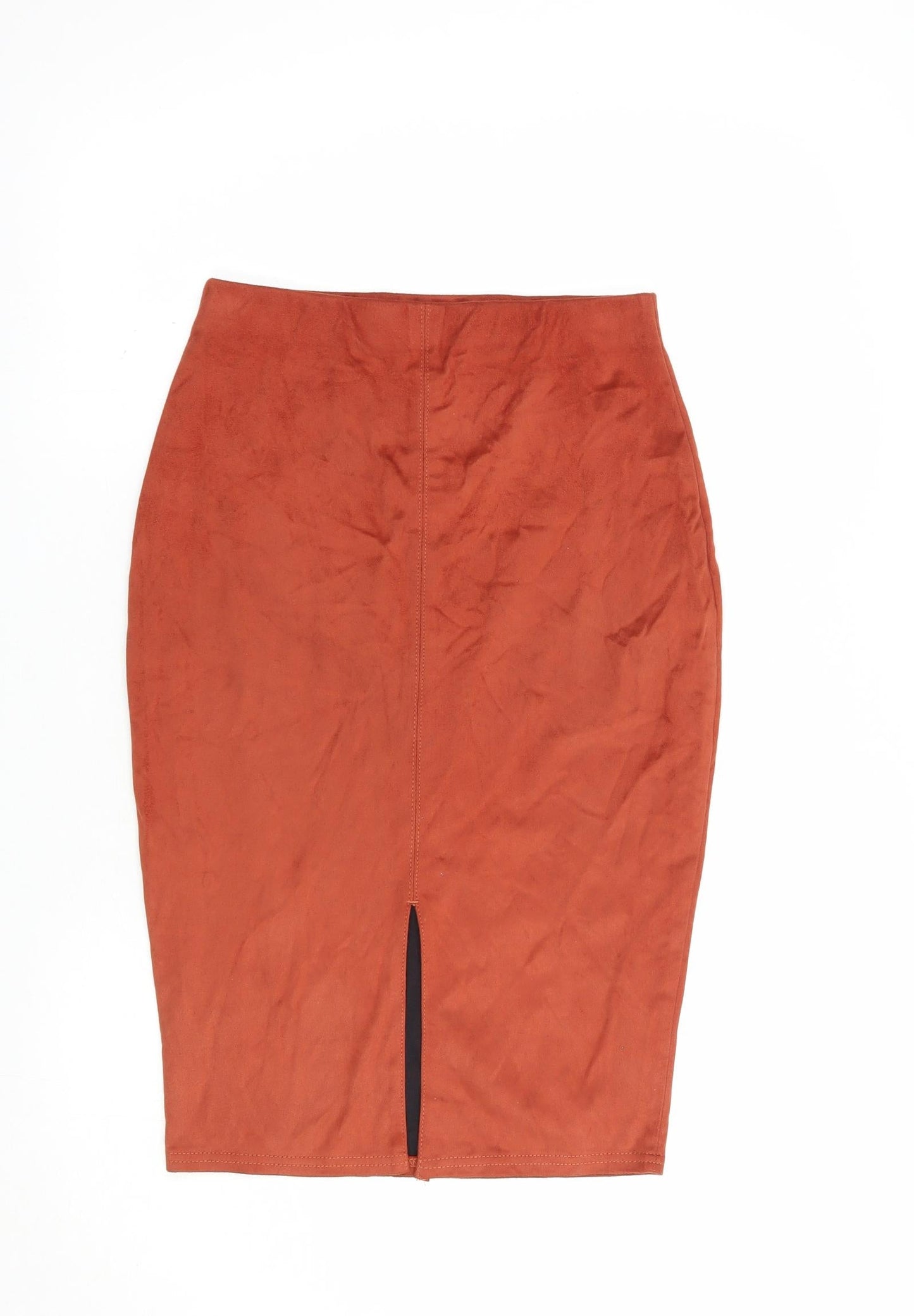 AX Paris Womens Brown  Polyester Straight & Pencil Skirt Size 8