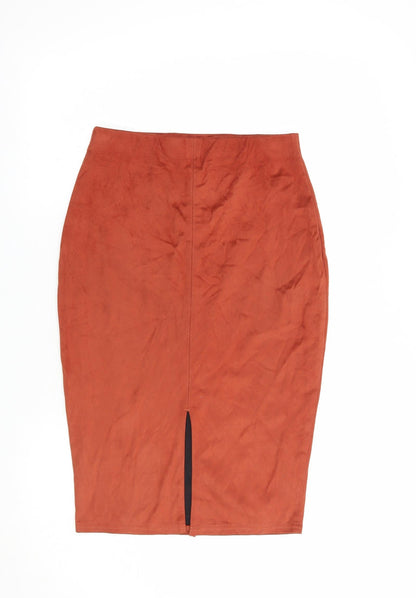 AX Paris Womens Brown  Polyester Straight & Pencil Skirt Size 8