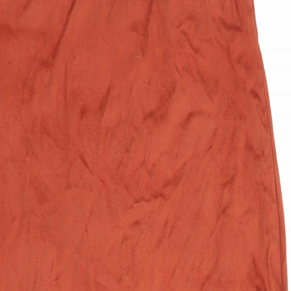 AX Paris Womens Brown  Polyester Straight & Pencil Skirt Size 8
