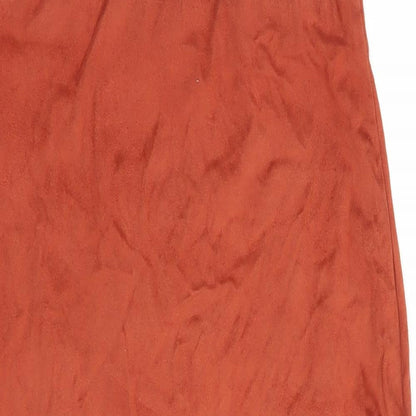 AX Paris Womens Brown  Polyester Straight & Pencil Skirt Size 8