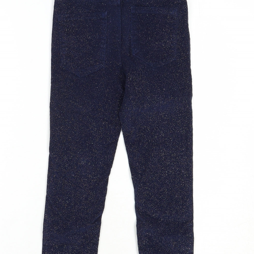 Denim Co. Girls Blue  Cotton Skinny Jeans Size 6-7 Years  Regular Button