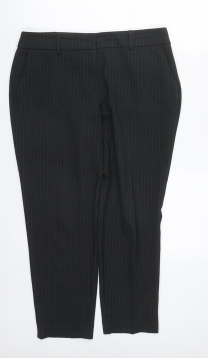 Womens UK Size 12 Dorothy Perkins Regular Fit  Black Trousers