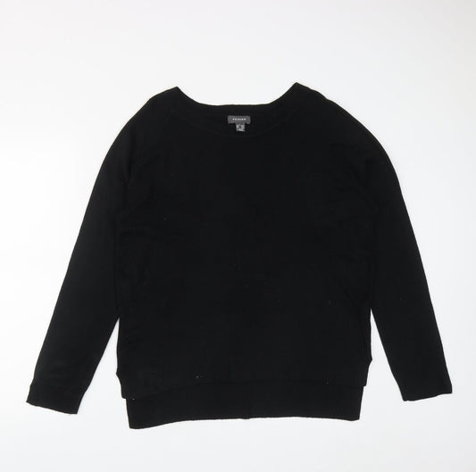 Primark Womens Black Scoop Neck  Acrylic Pullover Jumper Size L