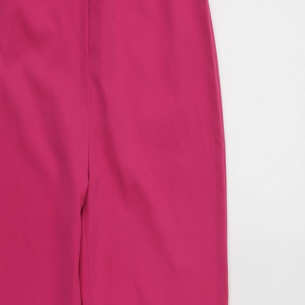 Womens UK Size 8 Boohoo Regular Fit  Pink Trousers