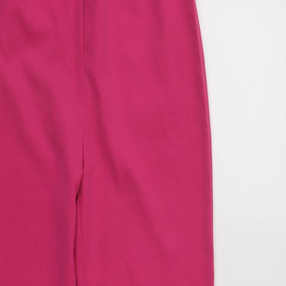 Womens UK Size 8 Boohoo Regular Fit  Pink Trousers