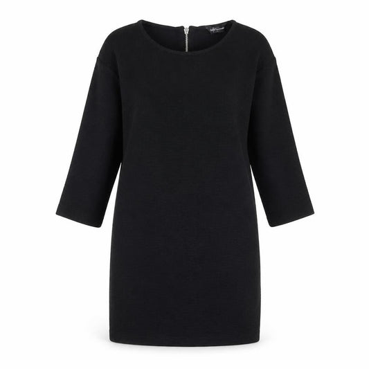 Internacionale Womens Black  Cotton A-Line  Size 8  Round Neck Zip