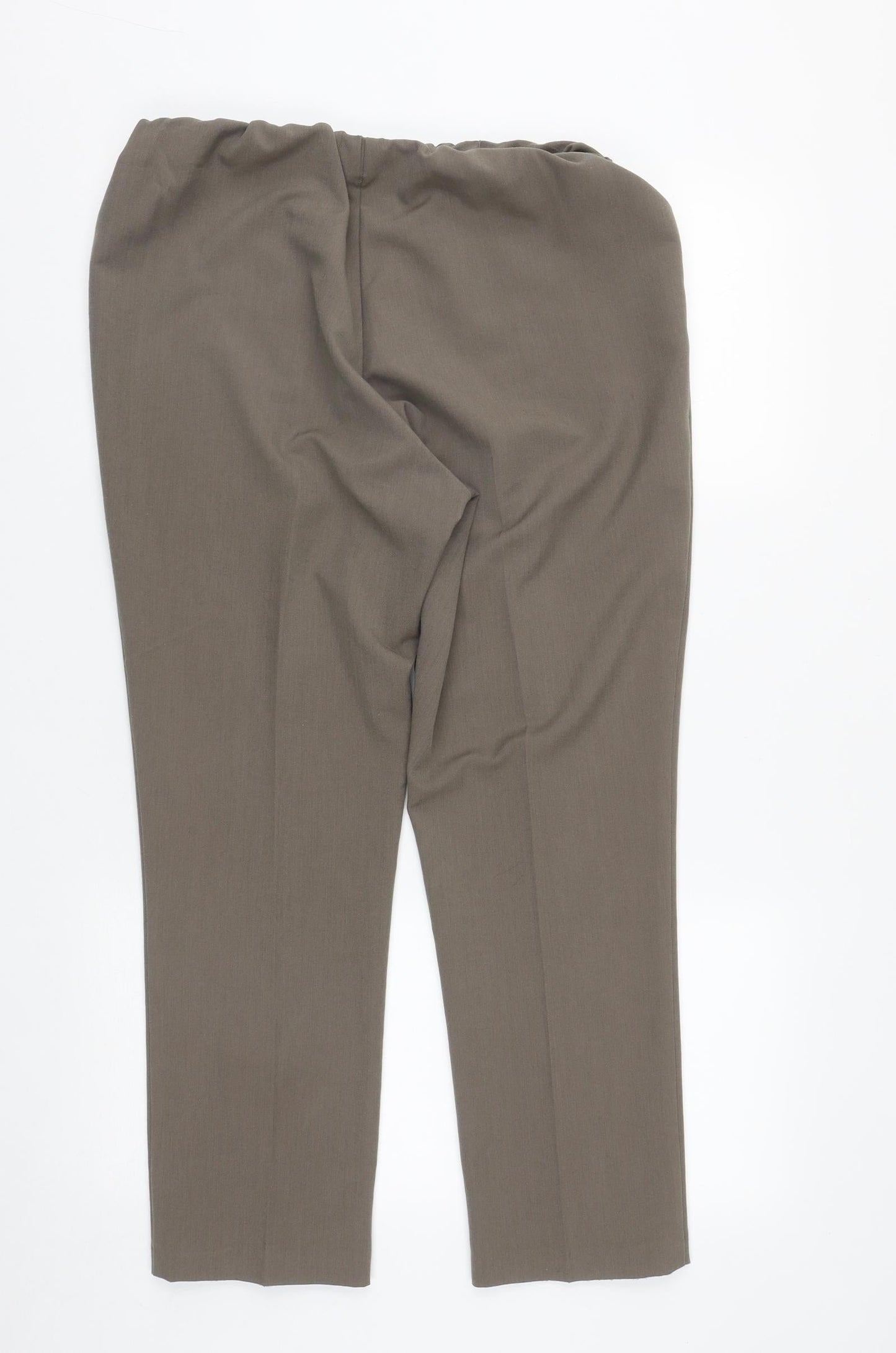 Classic Womens Grey  Polyester Trousers  Size 12 L25 in Regular