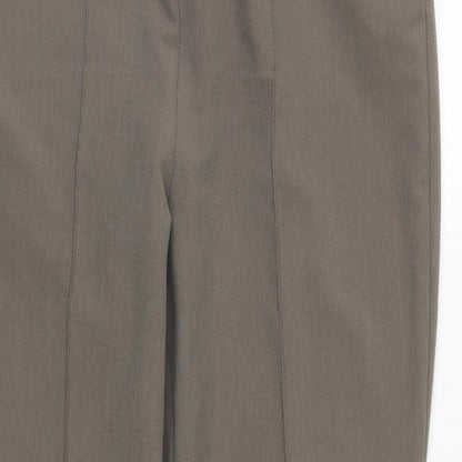 Classic Womens Grey  Polyester Trousers  Size 12 L25 in Regular