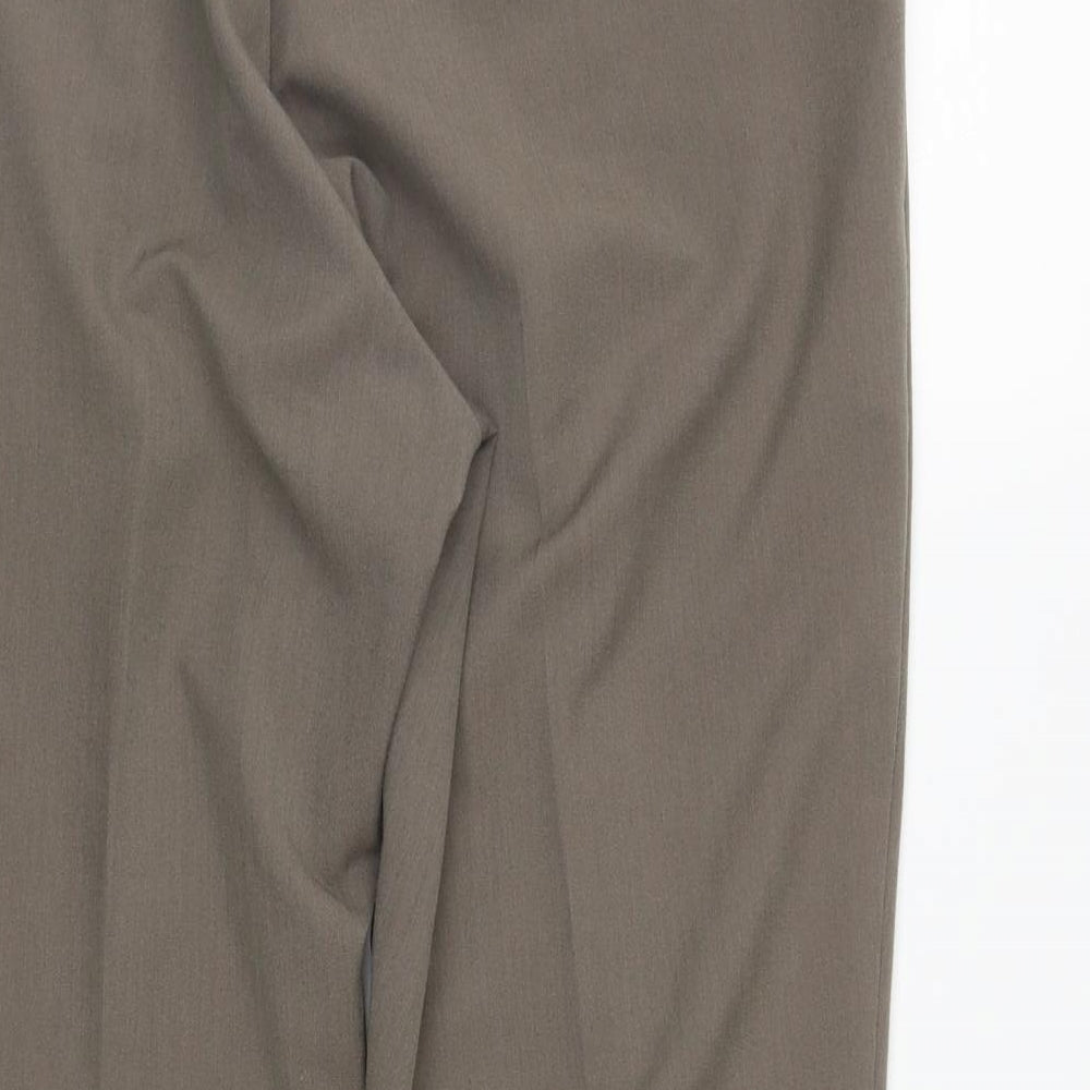 Classic Womens Grey  Polyester Trousers  Size 12 L25 in Regular