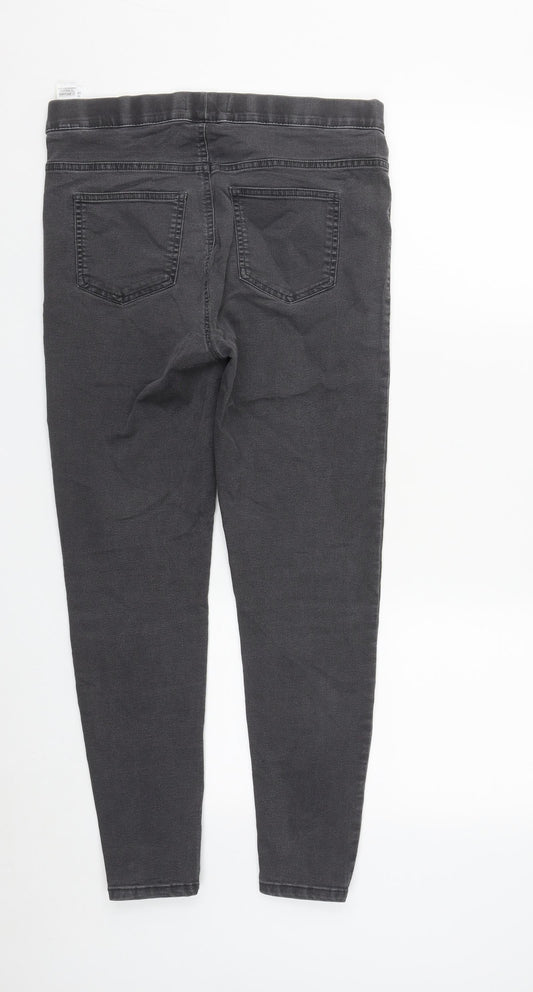 Womens UK Size 12 Marks and Spencer Regular Fit Jegging Grey Trousers