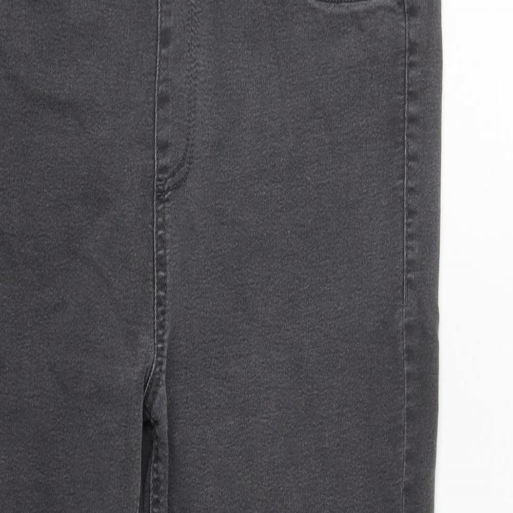 Womens UK Size 12 Marks and Spencer Regular Fit Jegging Grey Trousers