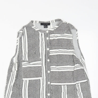 Womens UK Size 10 Atmosphere Multicoloured Basic Button-Up