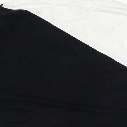 New Look Womens Black  Cotton Pullover Sweatshirt Size S