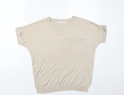 Womens UK Size 16 NEXT Beige Pullover Jumper