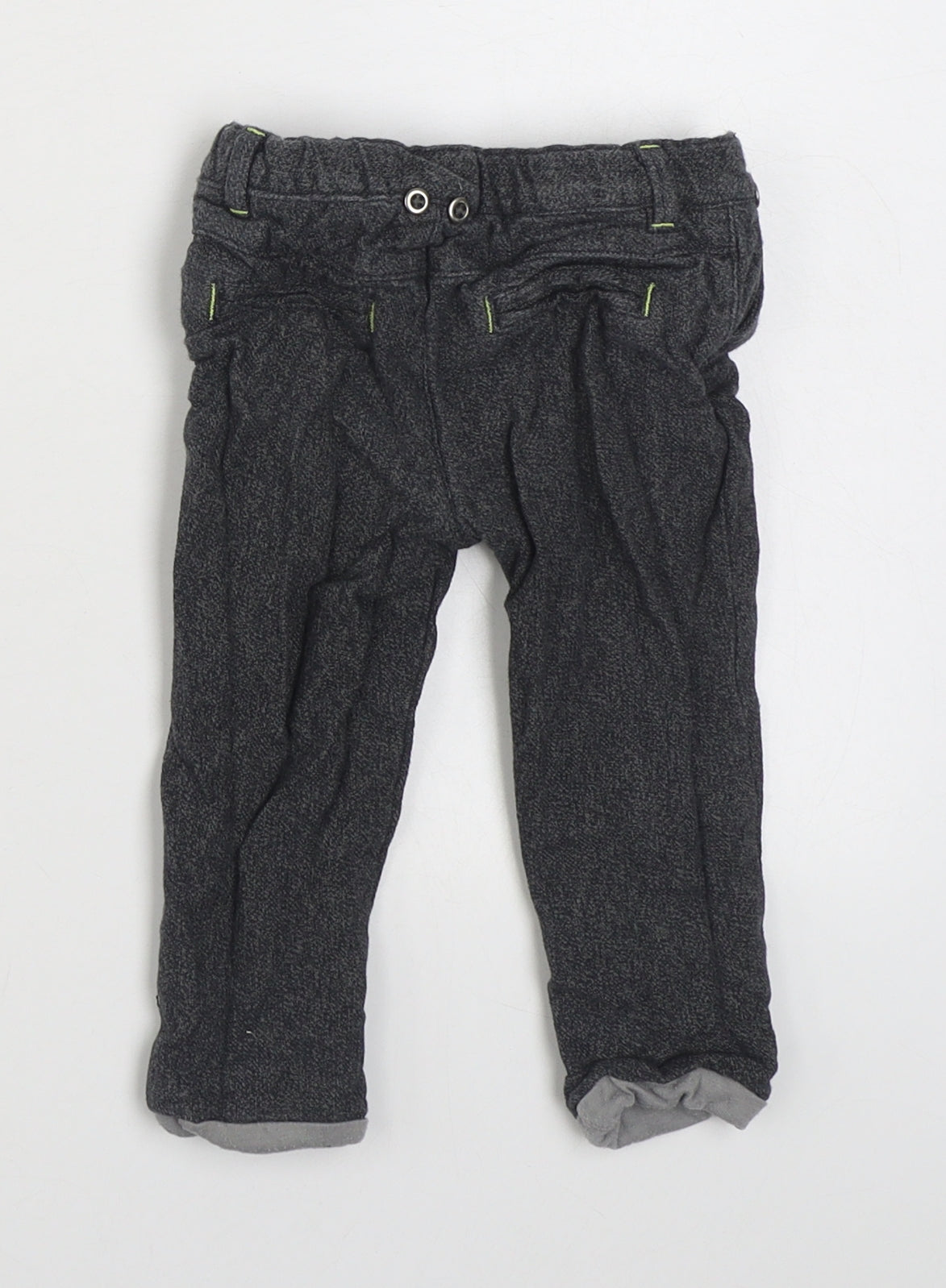In Extensio Boys Grey  Cotton Jogger Trousers Size 9 Months  Button