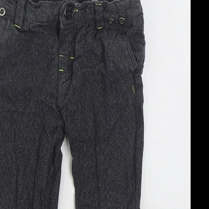 In Extensio Boys Grey  Cotton Jogger Trousers Size 9 Months  Button