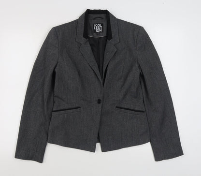 The Collection Womens Grey   Jacket Blazer Size 10  Button