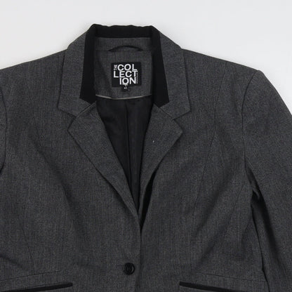 The Collection Womens Grey   Jacket Blazer Size 10  Button