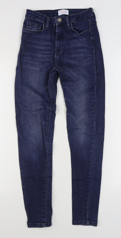 Womens UK Size 8 Savida Regular Fit Skinny Blue Jeans