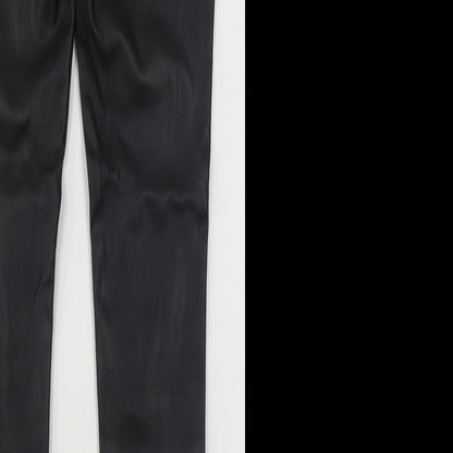 River Island Womens Black  Polyurethane Jegging Trousers Size 6 L28 in Regular