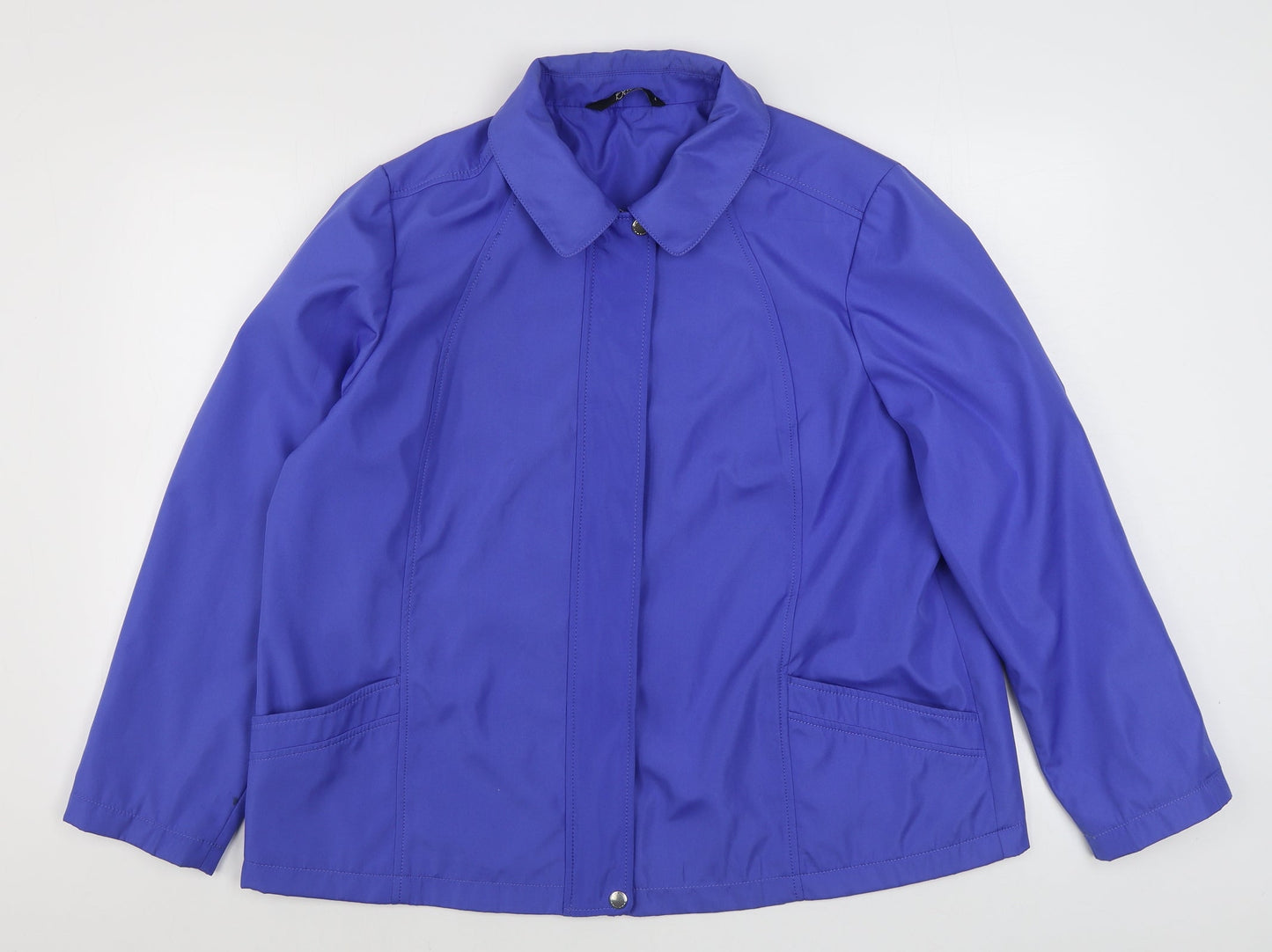 Womens UK Size L bm collection Blue Rain Coat