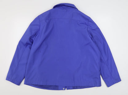 Womens UK Size L bm collection Blue Rain Coat